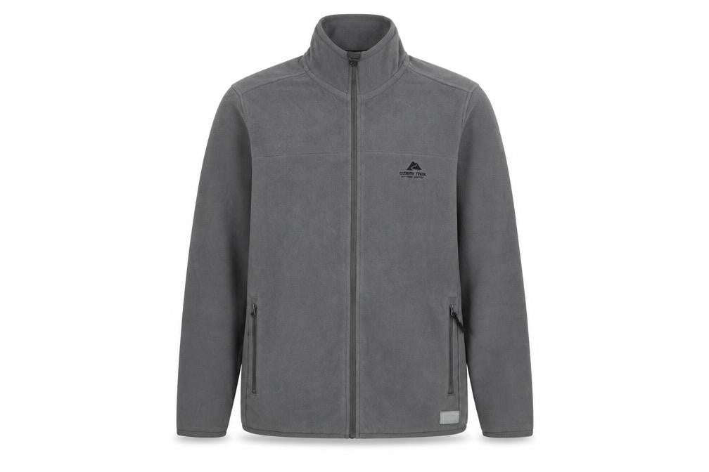 Ozark Trail Men’s Grey XL Fleece Jacket Full Zip Outdoor