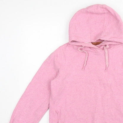 Fat Face Women’s Pink M Pullover Hoodie Drawstring Pockets Cotton Blend