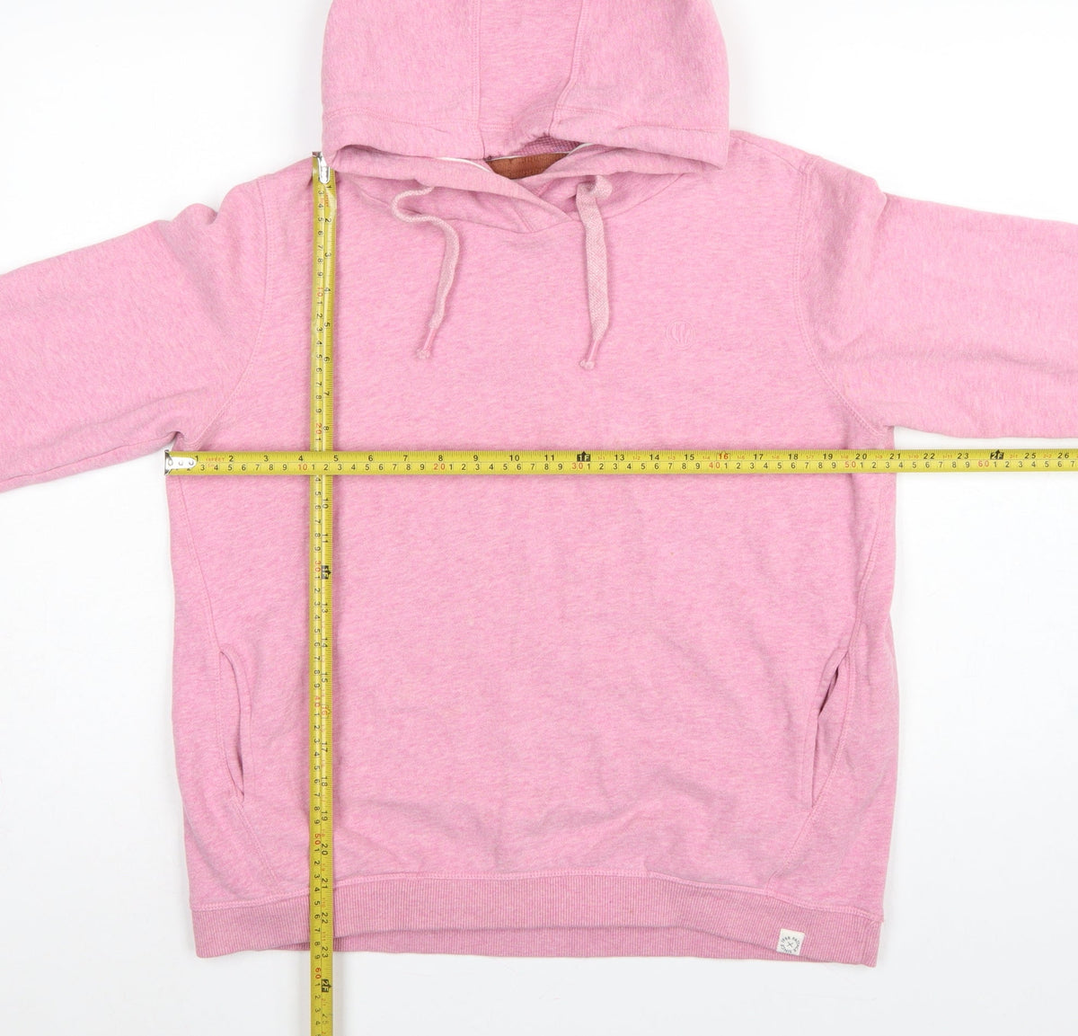 Fat Face Women’s Pink M Pullover Hoodie Drawstring Pockets Cotton Blend