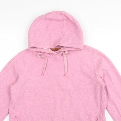 Fat Face Women’s Pink M Pullover Hoodie Drawstring Pockets Cotton Blend