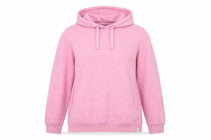 Fat Face Women’s Pink M Pullover Hoodie Drawstring Pockets Cotton Blend
