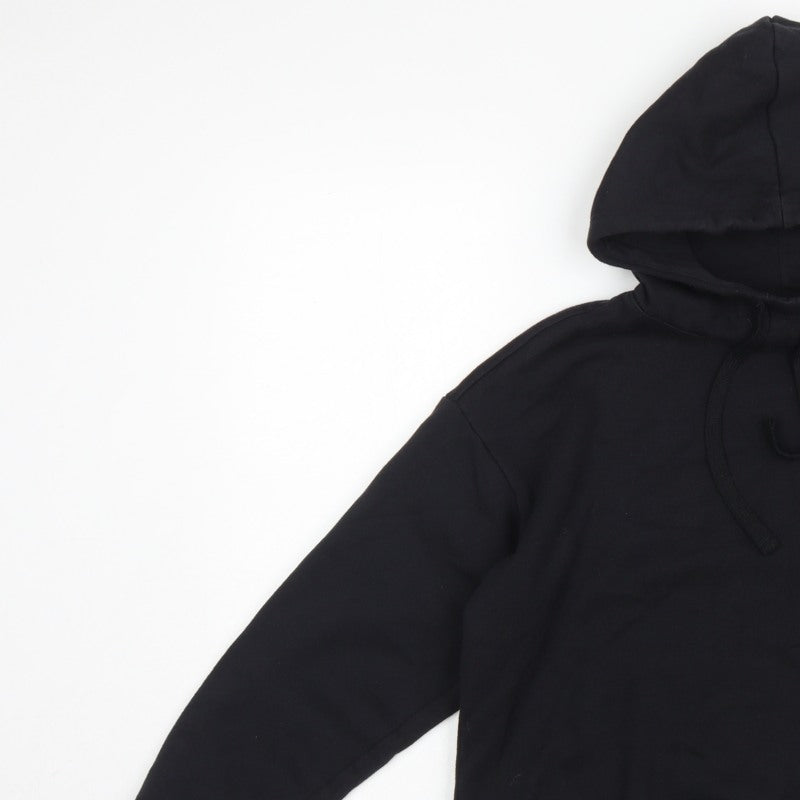 Champion Women’s Black Small Logo Print Pullover Hoodie