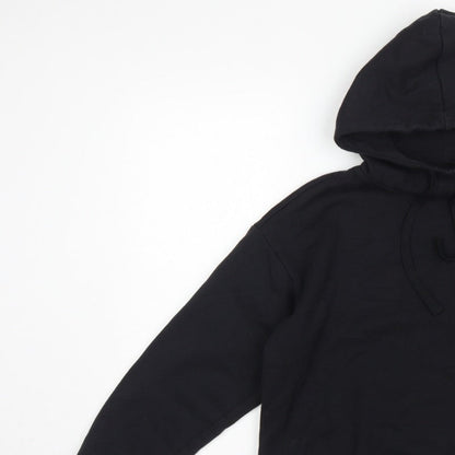 Champion Women’s Black Small Logo Print Pullover Hoodie