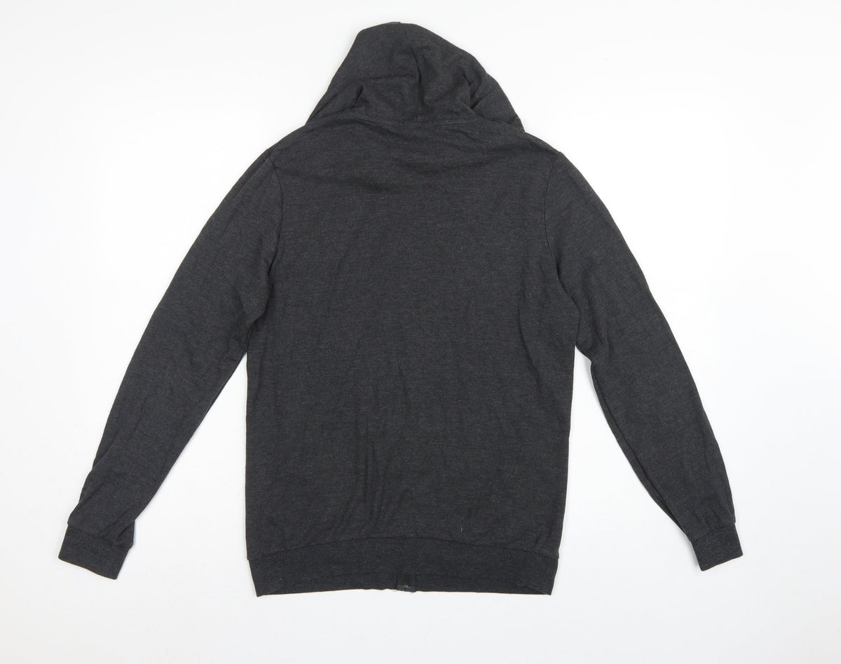 Tezenis Women’s Grey Size S Full Zip Hooded Hoodie Pockets