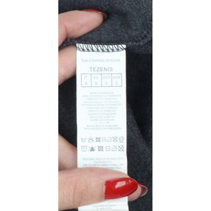 Tezenis Women’s Grey Size S Full Zip Hooded Hoodie Pockets