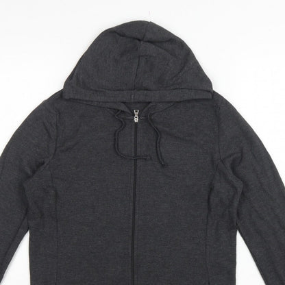Tezenis Women’s Grey Size S Full Zip Hooded Hoodie Pockets