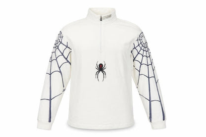 Spyder Men’s White M 1/4 Zip Spider Graphic Ski Sweatshirt Pullover