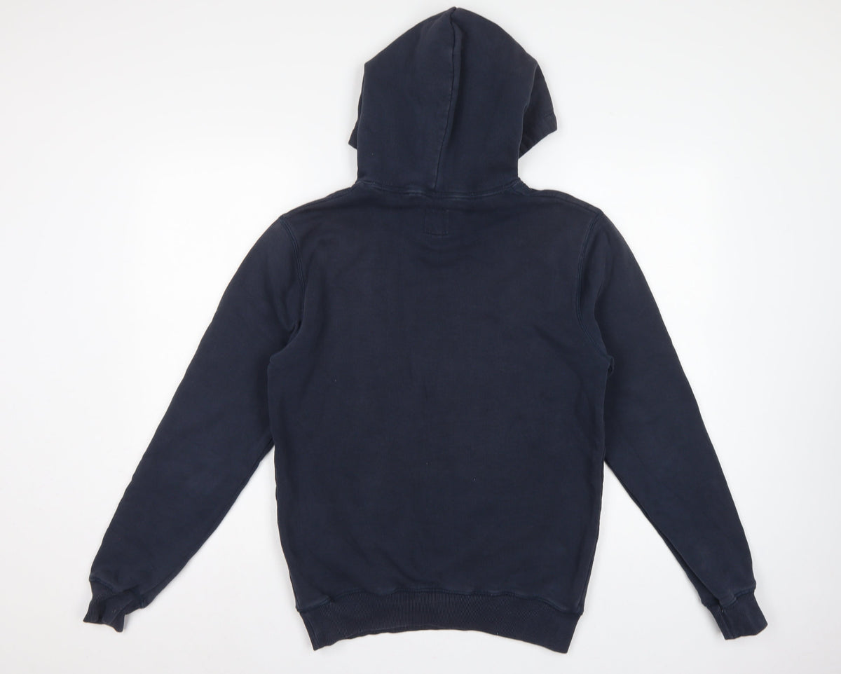 Jack Wills Men’s Blue XS Pullover Logo Hoodie Hooded Cotton Blend