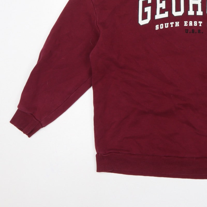 V by Very Women’s Red Georgia USA Graphic Crew Neck Sweatshirt M