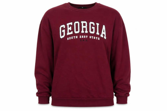 V by Very Women’s Red Georgia USA Graphic Crew Neck Sweatshirt M