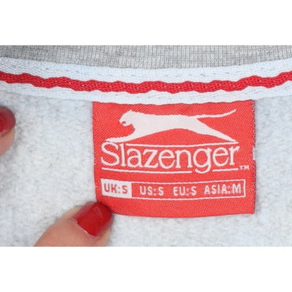 Slazenger Men’s Grey S 1/4 Zip High Neck Pocket Sweatshirt