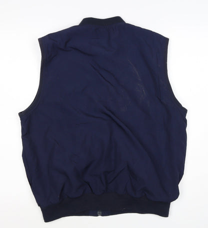 Pebble Beach Men’s Blue M Full Zip Golf Bodywarmer Waistcoat