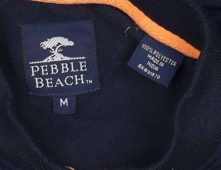 Pebble Beach Men’s Blue M Full Zip Golf Bodywarmer Waistcoat