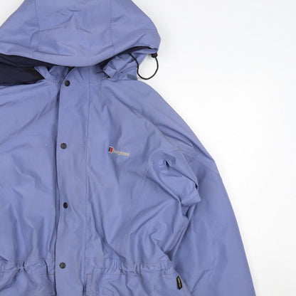 Berghaus Women's Blue UK 14 Gore-Tex Hooded Waterproof Parka Jacket