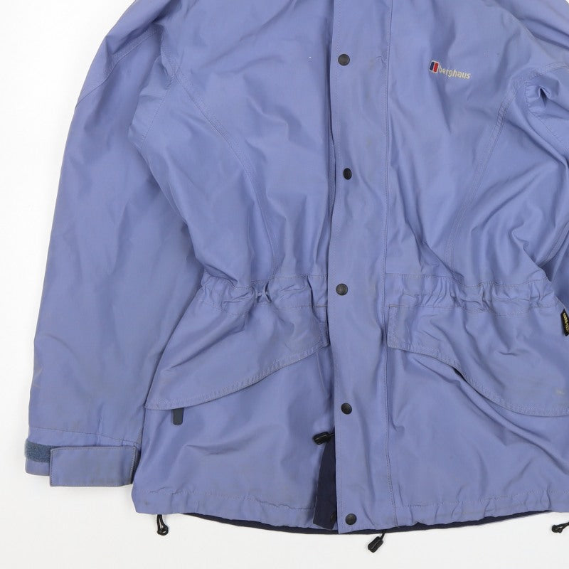 Berghaus Women's Blue UK 14 Gore-Tex Hooded Waterproof Parka Jacket