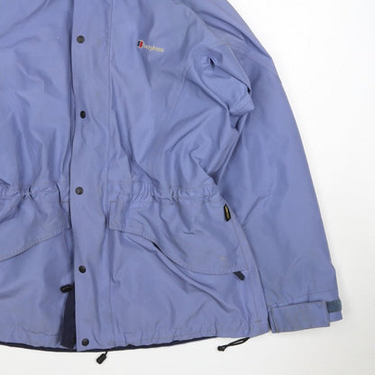 Berghaus Women's Blue UK 14 Gore-Tex Hooded Waterproof Parka Jacket