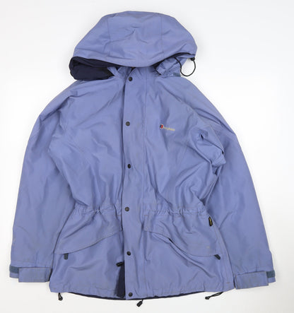 Berghaus Women's Blue UK 14 Gore-Tex Hooded Waterproof Parka Jacket