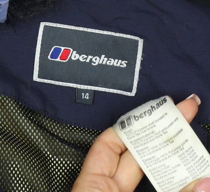Berghaus Women's Blue UK 14 Gore-Tex Hooded Waterproof Parka Jacket