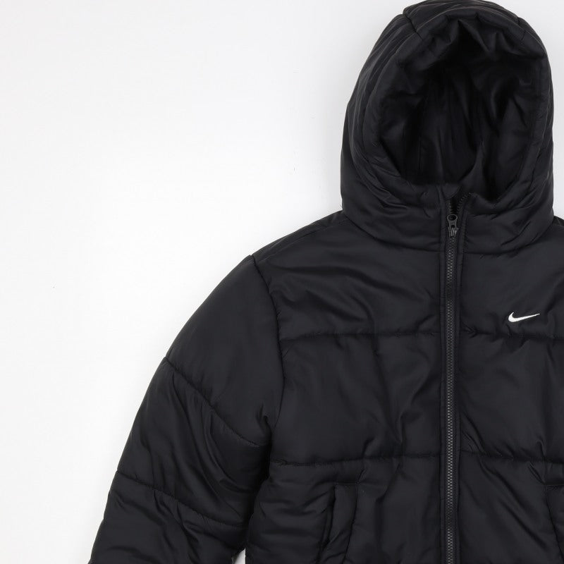 Nike Women Black XS Therma-FIT Hooded Puffer Jacket Quilted Insulated