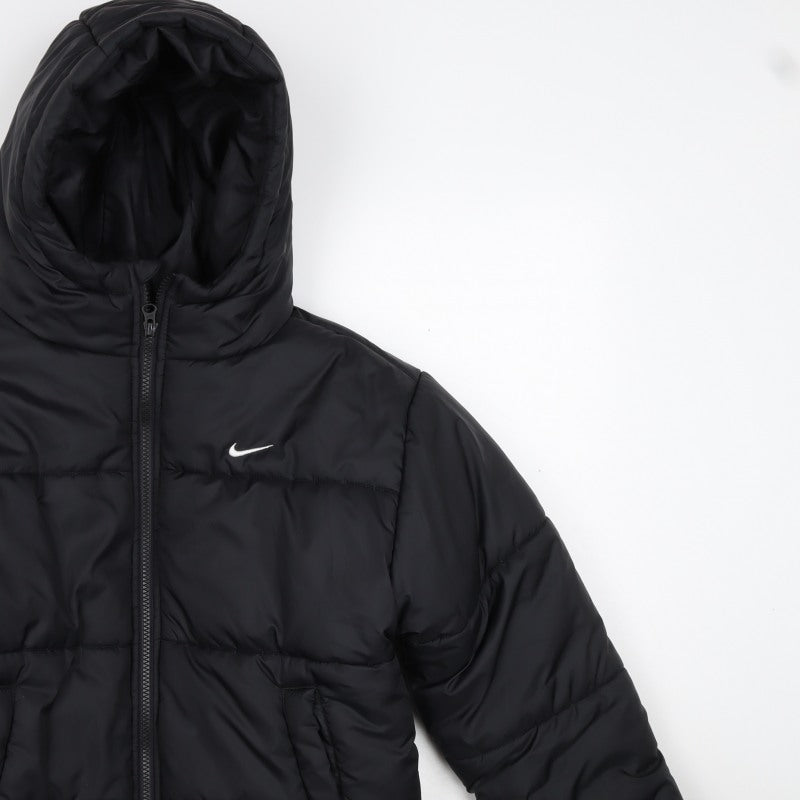 Nike Women Black XS Therma-FIT Hooded Puffer Jacket Quilted Insulated