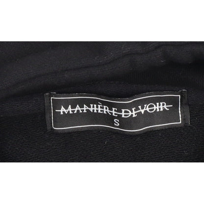 Maniere De Voir Men’s Black S Hooded Quilted Puffer Jacket