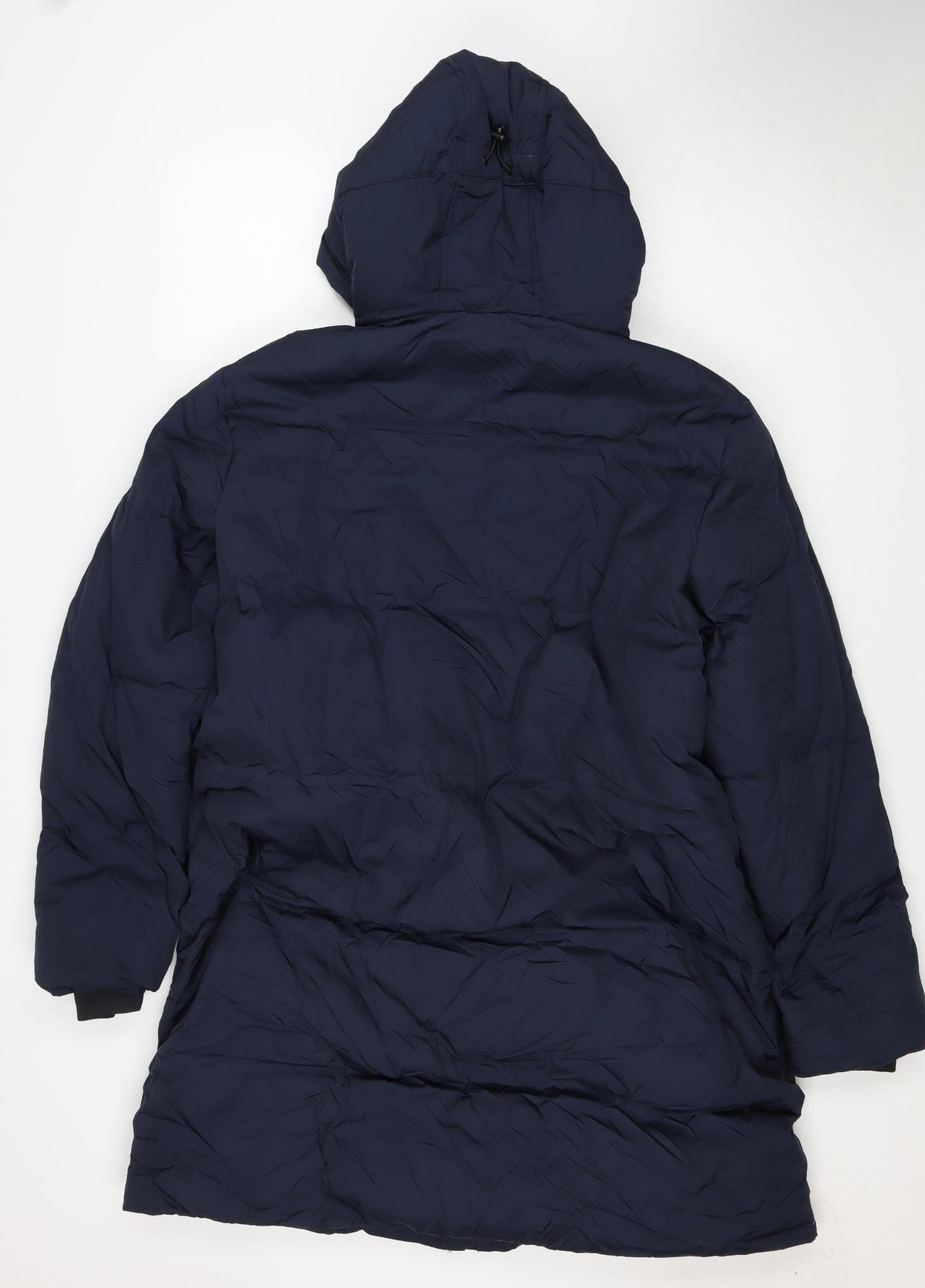 Marks & Spencer Women's Blue UK 12 Hooded Long Puffer Coat