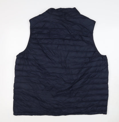 Marks & Spencer Men’s Navy 3XL Puffer Quilted Full Zip Bodywarmer
