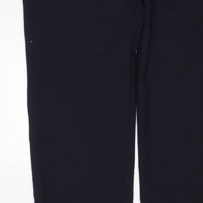 Marks & Spencer Women’s Blue 36 Regular Fit Straight Dress Trousers