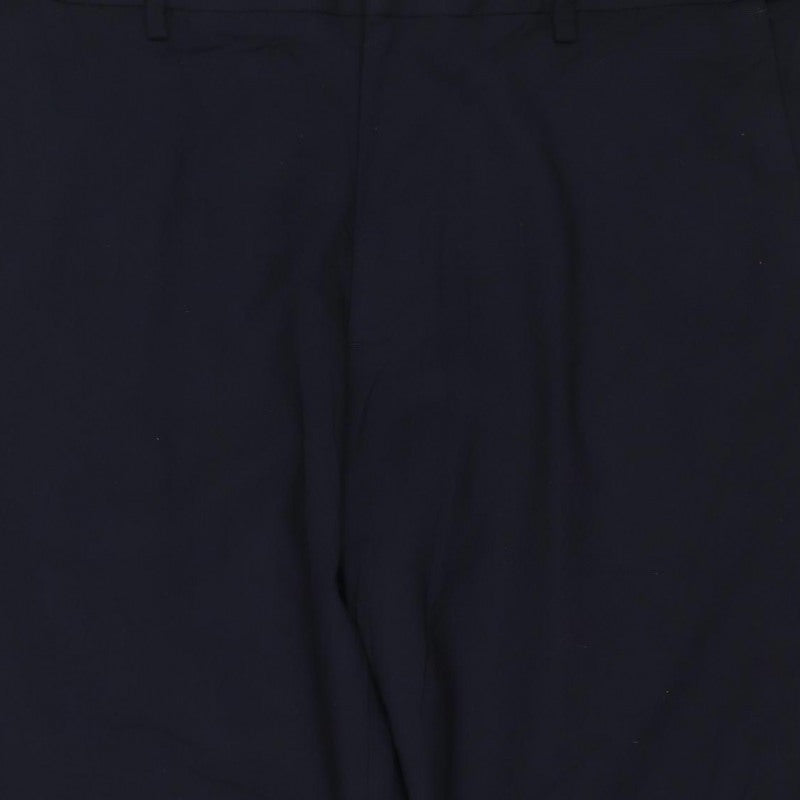 Marks & Spencer Women’s Blue 36 Regular Fit Straight Dress Trousers