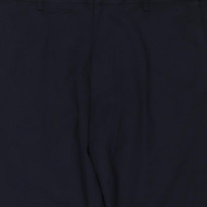 Marks & Spencer Women’s Blue 36 Regular Fit Straight Dress Trousers