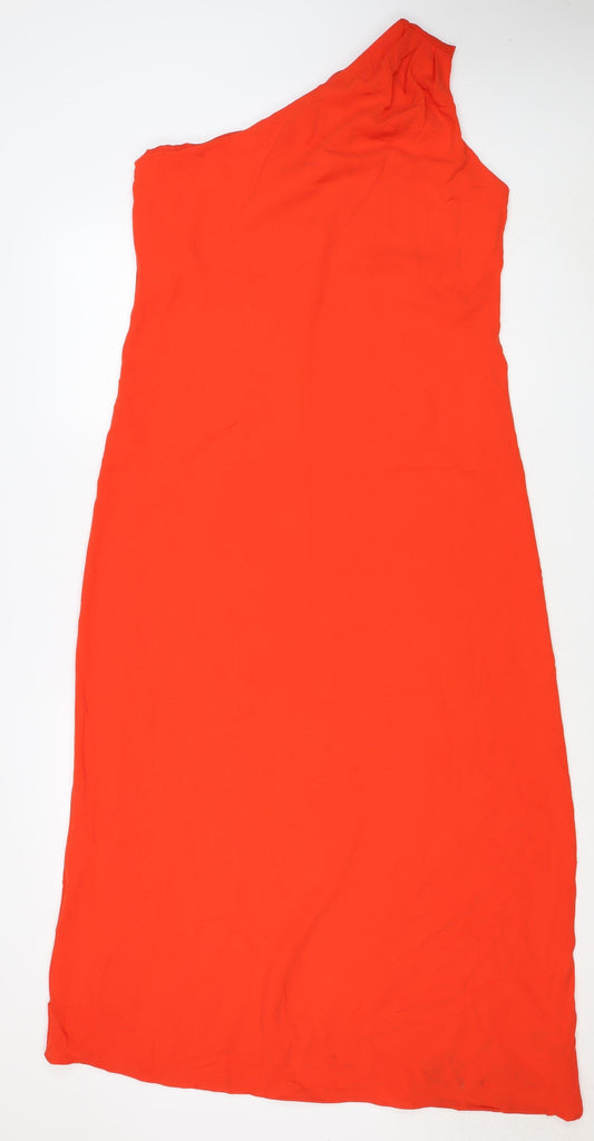 Marks & Spencer Women Red UK 14 Long Sleeveless Maxi Dress