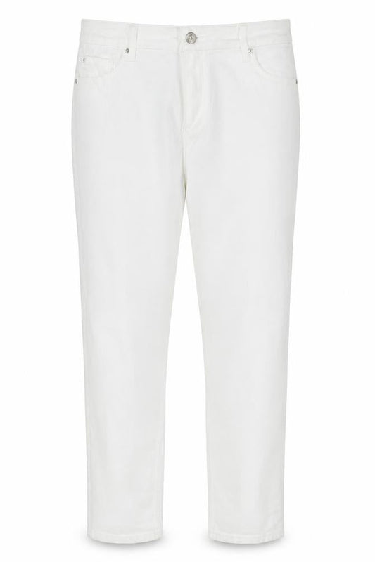 Banana Republic Women White UK 18 The Lily Slim Straight Jeans