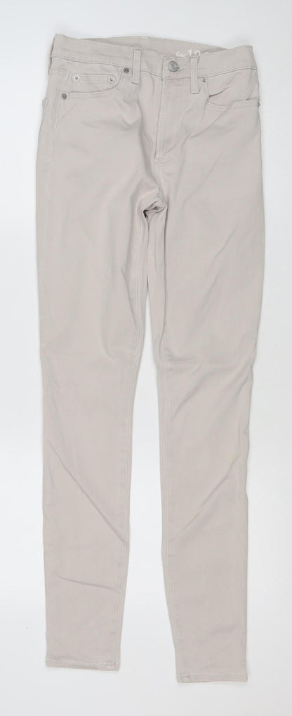 Gap Women’s Beige Low Rise Skinny Jeans Size 26 Stretch Cotton