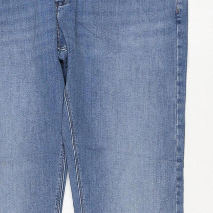 M&S Men’s Blue 34W 29L Slim Fit Light Wash Stretch Jeans