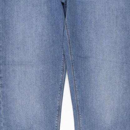 M&S Men’s Blue 34W 29L Slim Fit Light Wash Stretch Jeans
