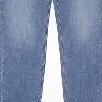 M&S Men’s Blue 34W 29L Slim Fit Light Wash Stretch Jeans