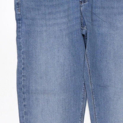 M&S Men’s Blue 34W 29L Slim Fit Light Wash Stretch Jeans