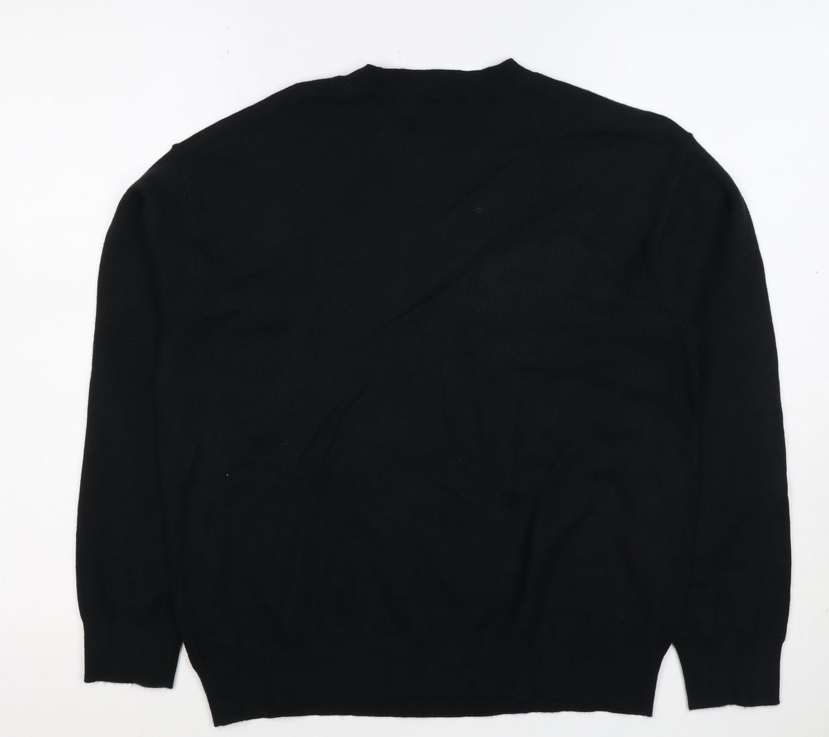 Marks and Spencer Women Black S Star Rhinestone Crew Neck Knit Jumper