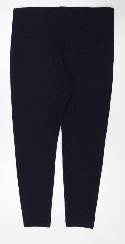 Marks & Spencer Women’s Blue Size 18 Regular Stretch Trousers 31in