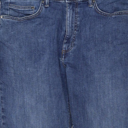 Marks and Spencer Men’s Blue 34/31 Straight Fit Stretch Jeans