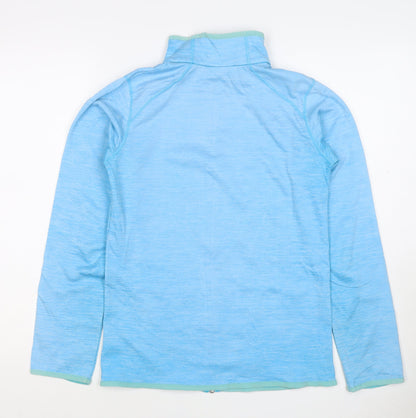 Columbia Women’s Blue L Full Zip High Neck Lightweight Sweatshirt