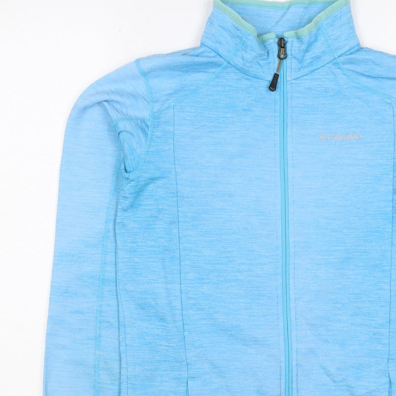 Columbia Women’s Blue L Full Zip High Neck Lightweight Sweatshirt