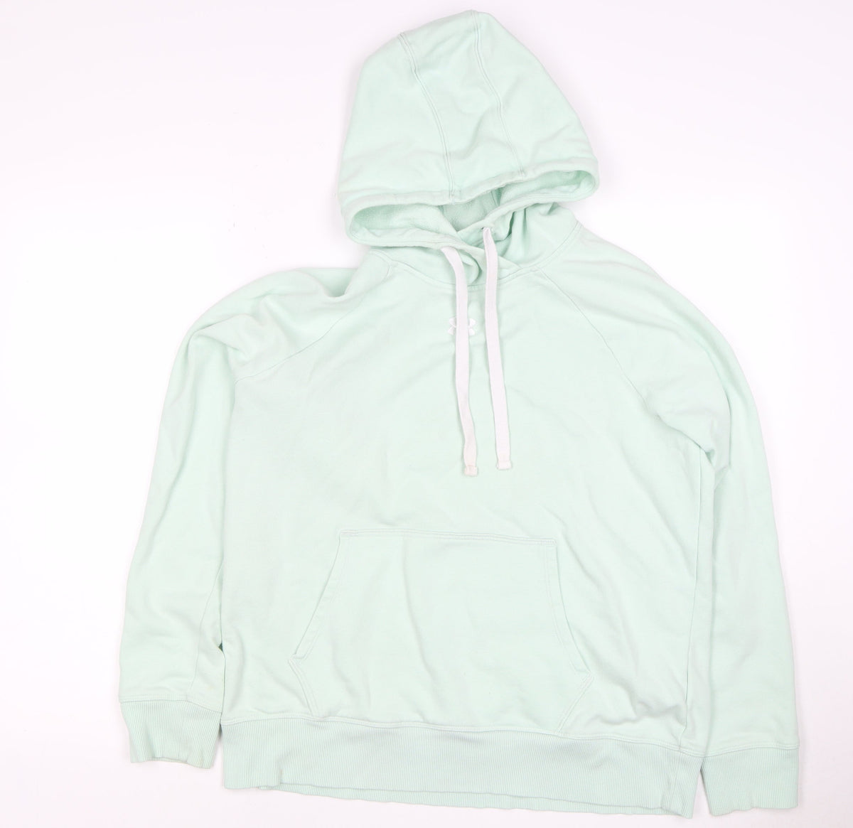 Under Armour Unisex Adults Mint Green M Pullover Hoodie Logo Pocket