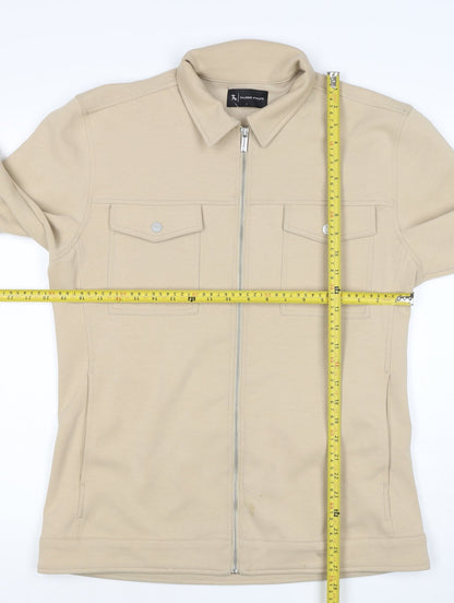 Tailored Athlete Men’s Beige L Full Zip Stretch Jacket