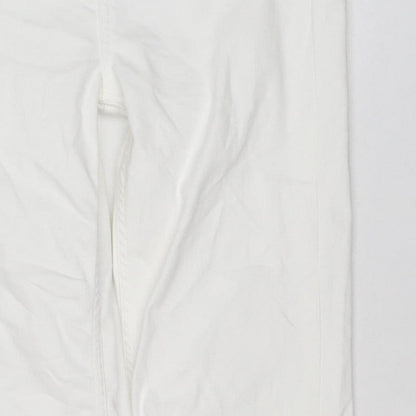 M&S Women’s White Size 10 Sienna Supersoft Straight Stretch Jeans