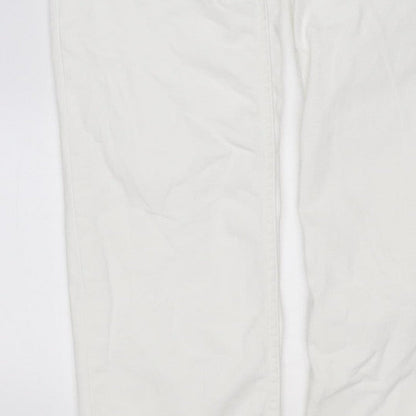 M&S Women’s White Size 10 Sienna Supersoft Straight Stretch Jeans