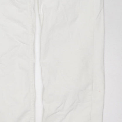 M&S Women’s White Size 10 Sienna Supersoft Straight Stretch Jeans
