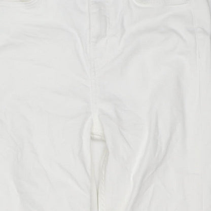 M&S Women’s White Size 10 Sienna Supersoft Straight Stretch Jeans