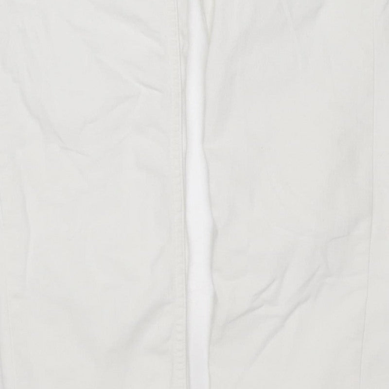 M&S Women’s White Size 10 Sienna Supersoft Straight Stretch Jeans