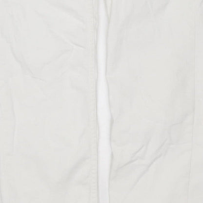 M&S Women’s White Size 10 Sienna Supersoft Straight Stretch Jeans